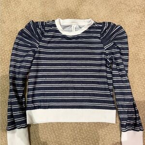 Janie and Jack Navy and White Striped Sweater